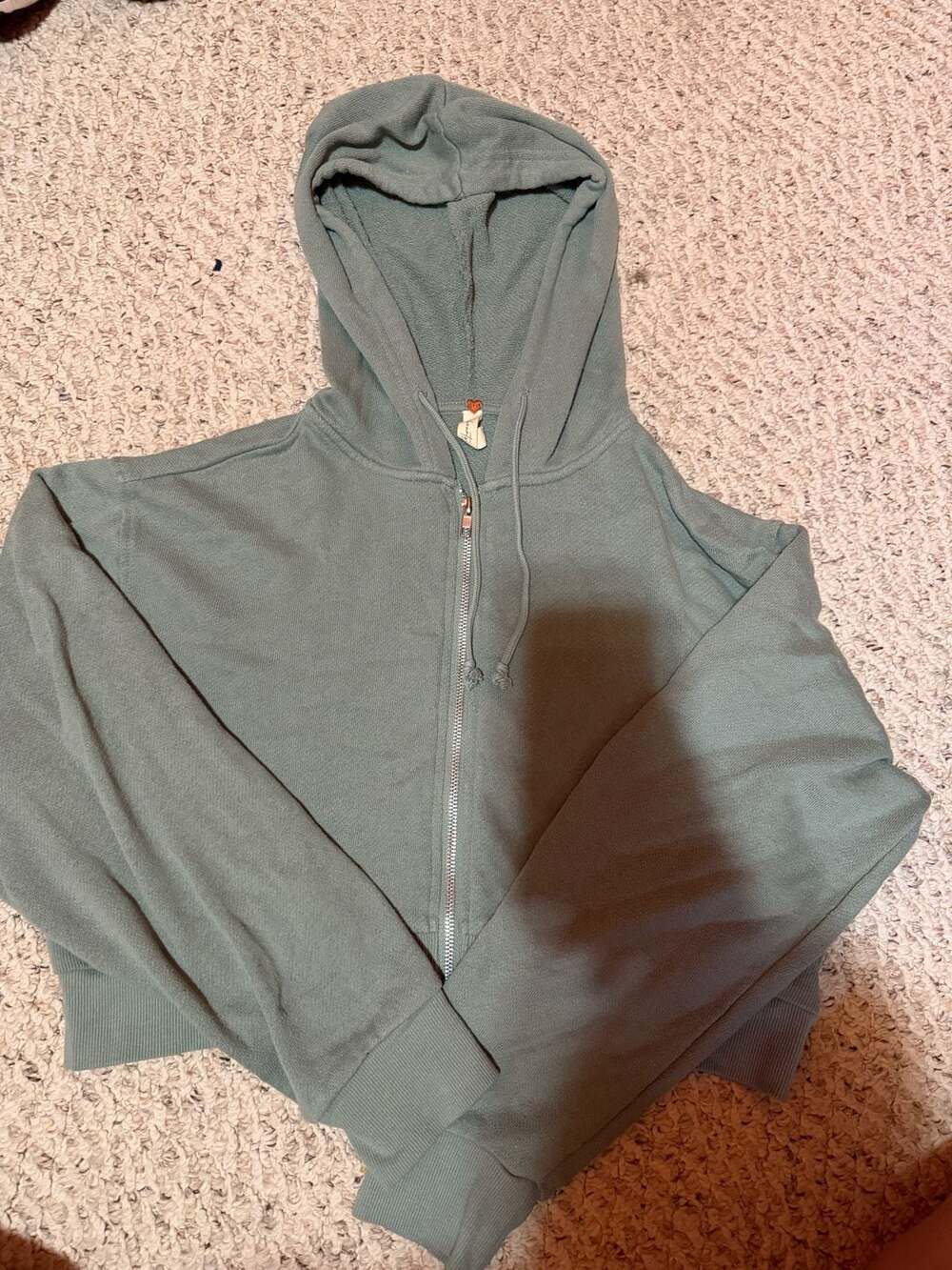 LA Hearts by PacSun Sage Green Cropped  Zip Hoodie Size S